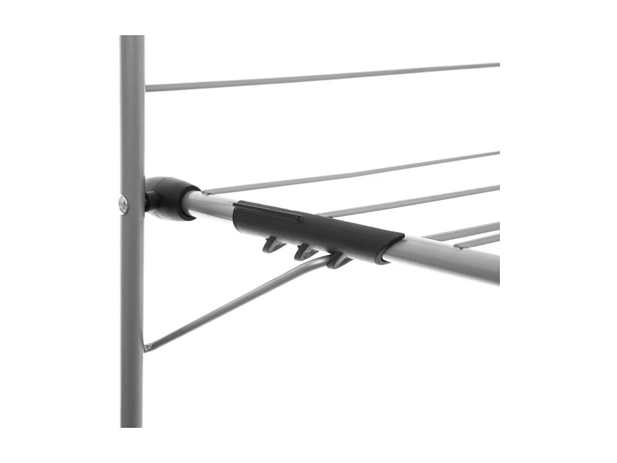 Séchoir pour porte - Gris/Noir - 10 m