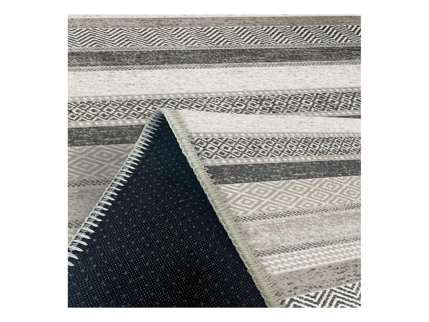 Tapis gris moderne – lignes stylisées, 160x230 cm ISTANBUL