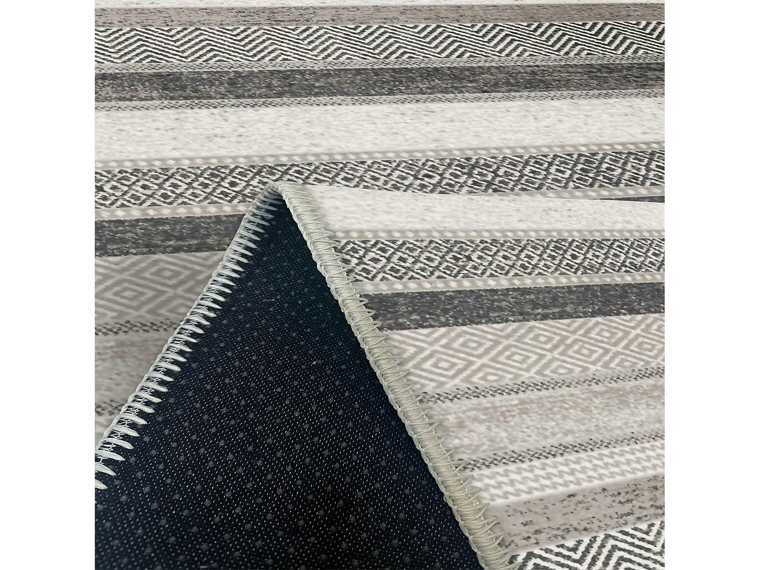 Tapis gris moderne – lignes stylisées, 160x230 cm ISTANBUL