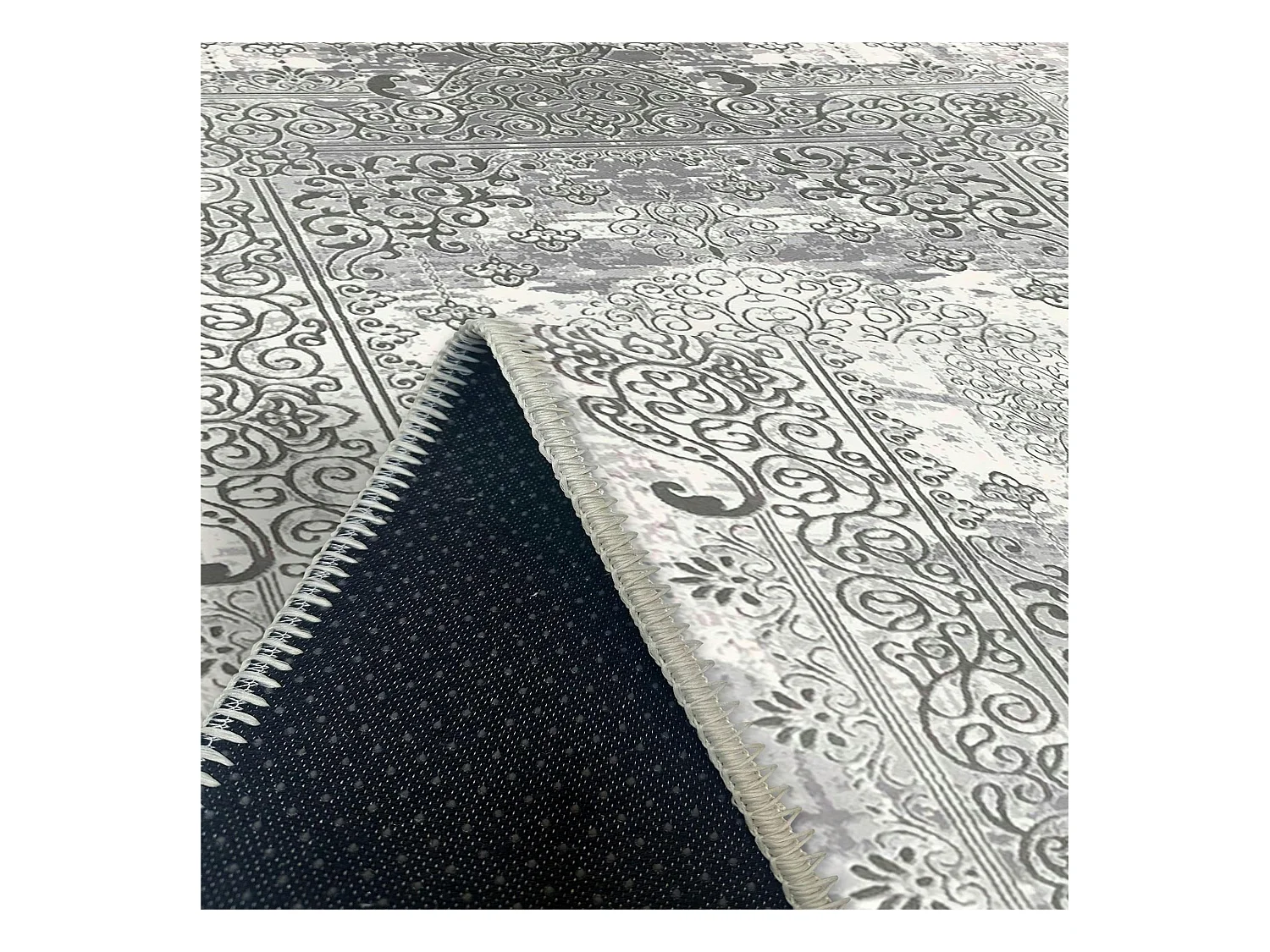 Tapis oriental gris patiné – vintage, 160x230 cm ISTANBUL