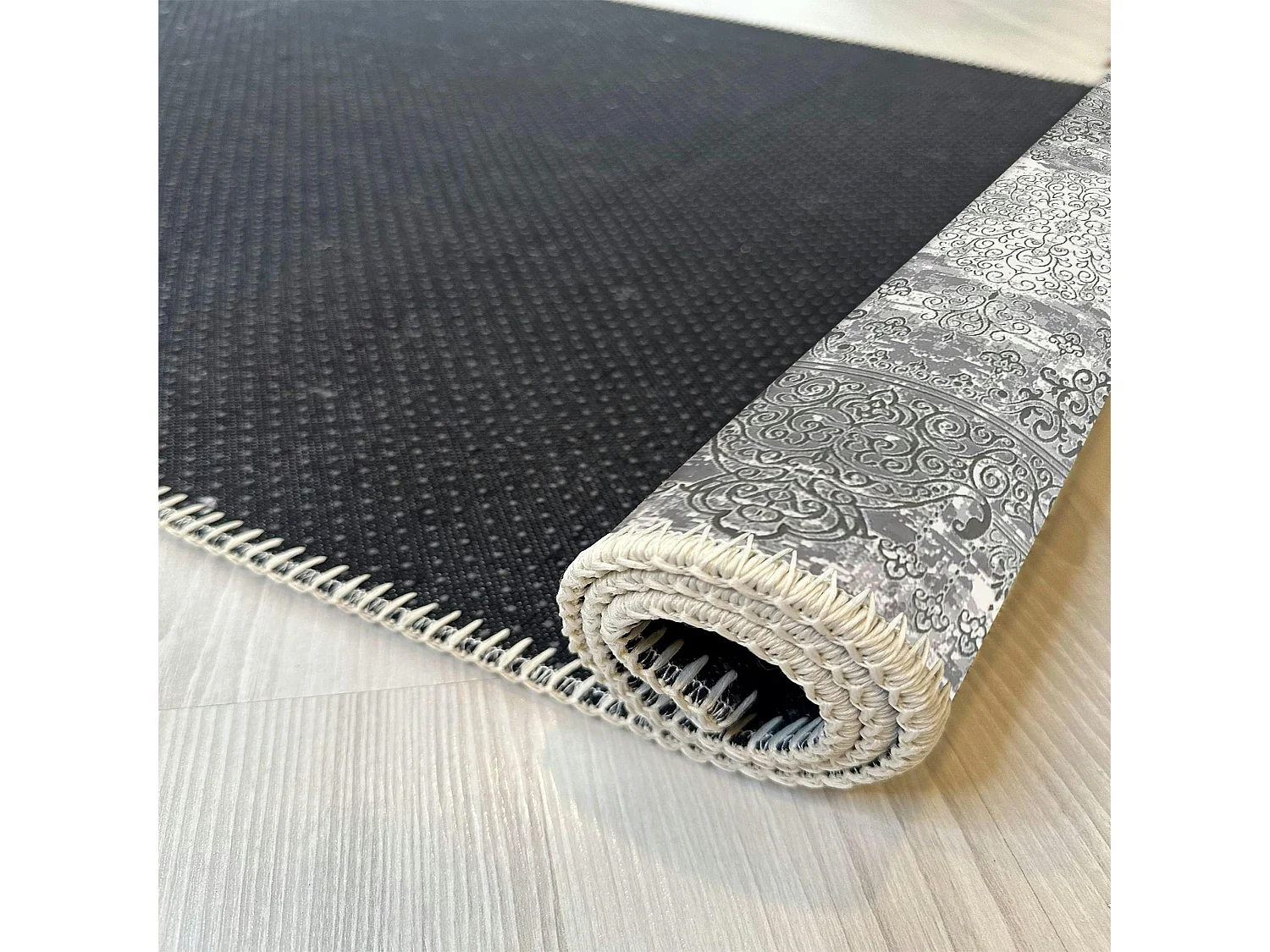 Tapis oriental gris patiné – vintage, 160x230 cm ISTANBUL