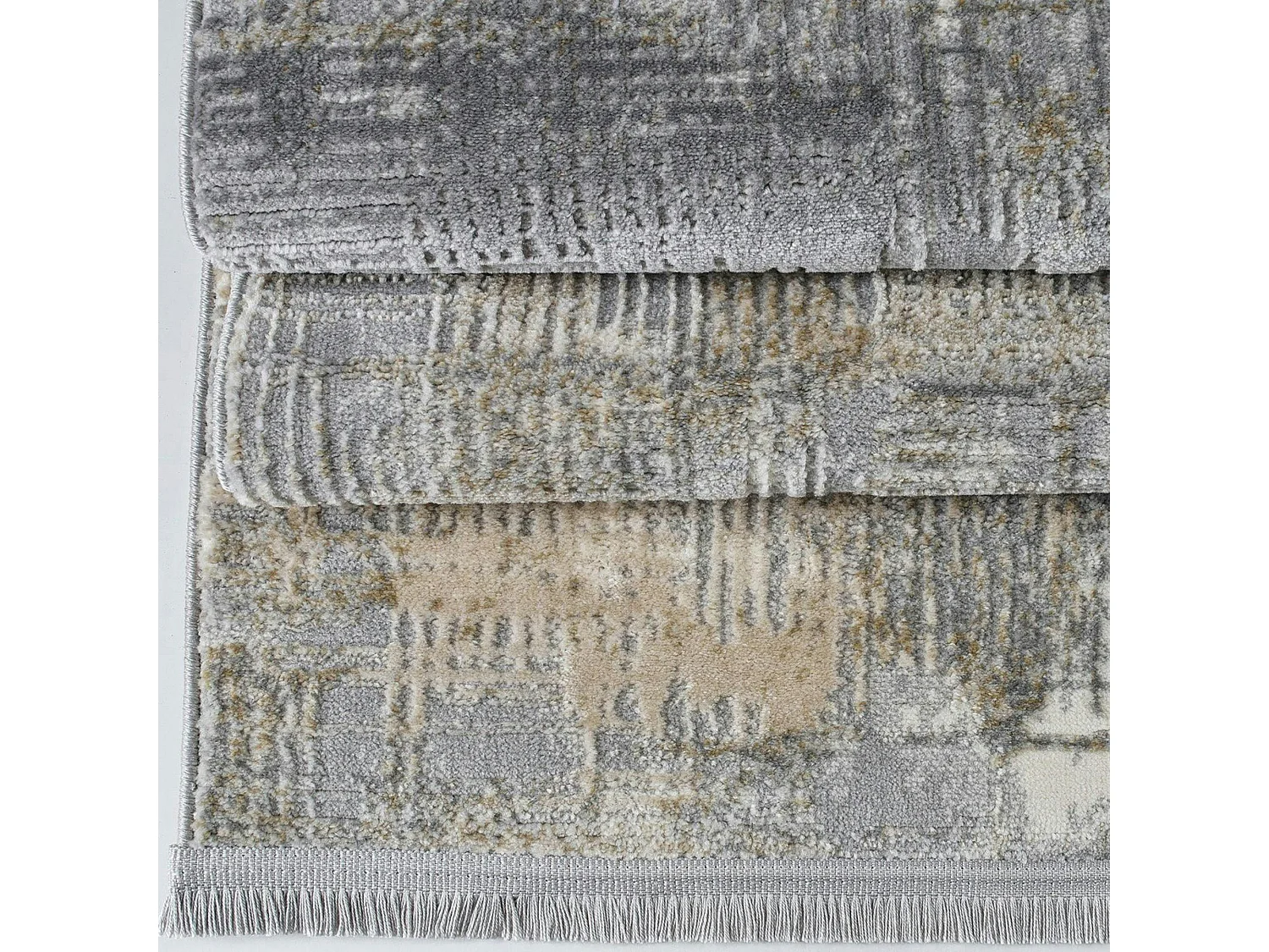 Tapis de salon gris beige – moiré, 160x230 cm ISTANBUL