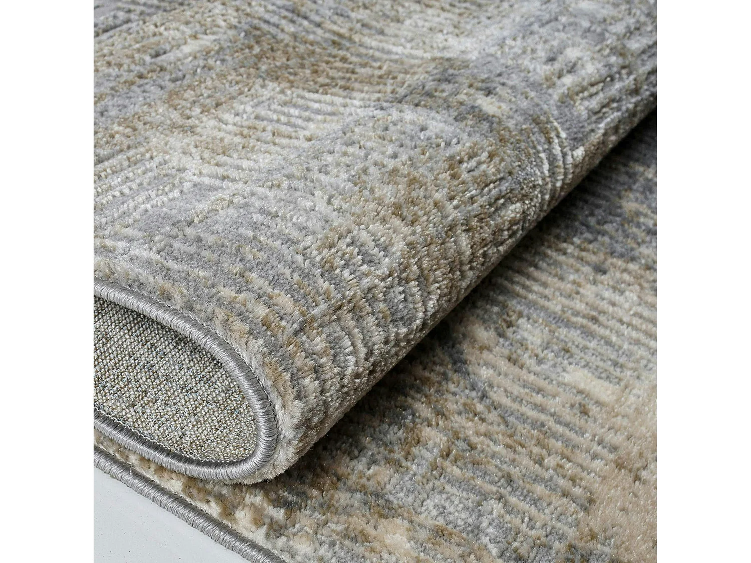 Tapis de salon gris beige – moiré, 160x230 cm ISTANBUL