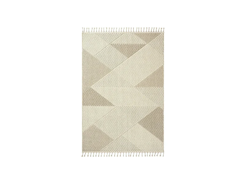 Tapis de salon beige – motif chevrons, 120x180 cm ISTANBUL