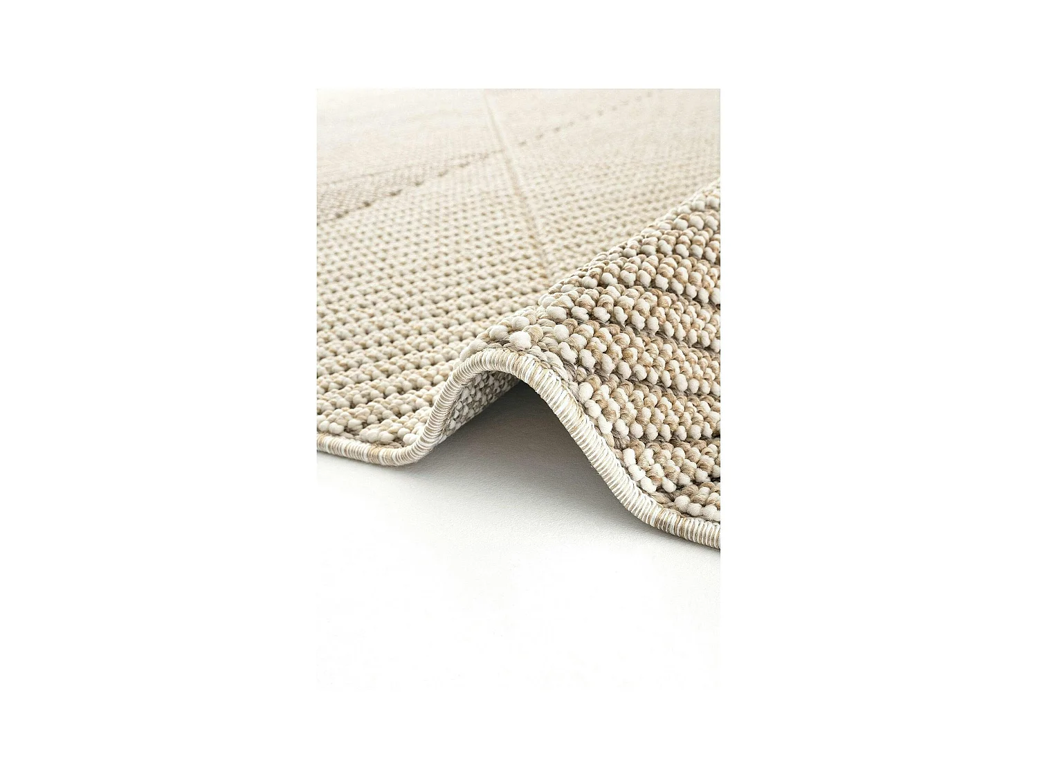 Tapis de salon beige – motif chevrons, 120x180 cm ISTANBUL