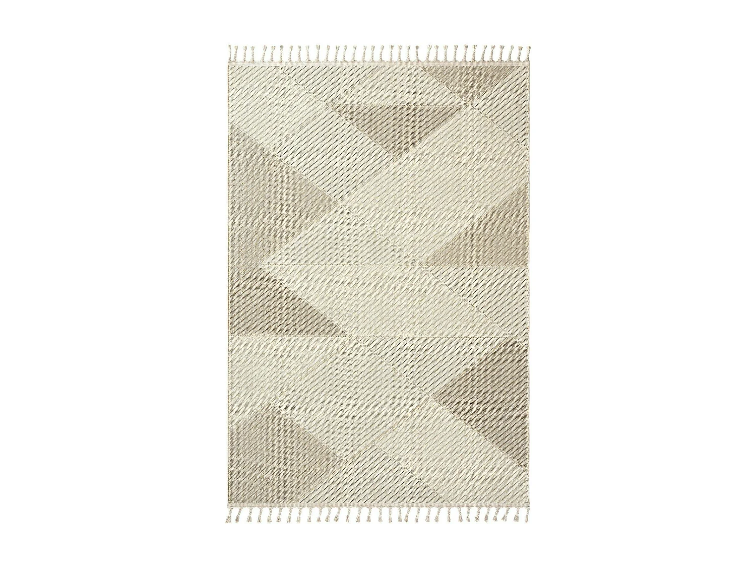 Tapis de salon beige – motif chevrons, 120x180 cm ISTANBUL