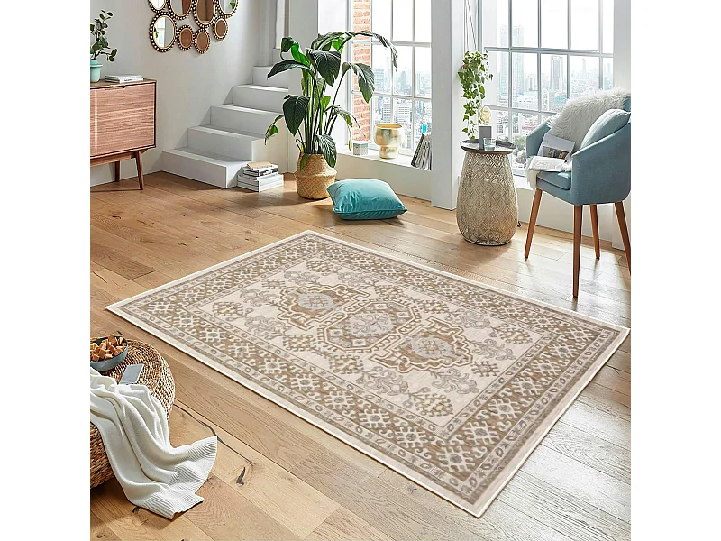 Tapis oriental marron – motifs persans, 160x230 cm ISTANBUL