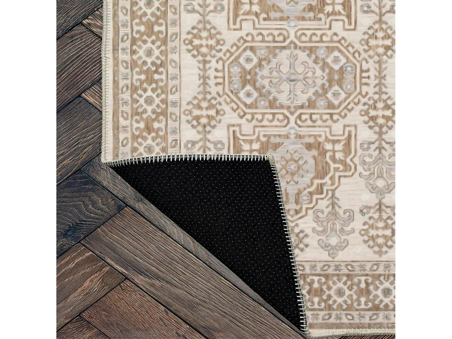 Tapis oriental marron – motifs persans, 160x230 cm ISTANBUL