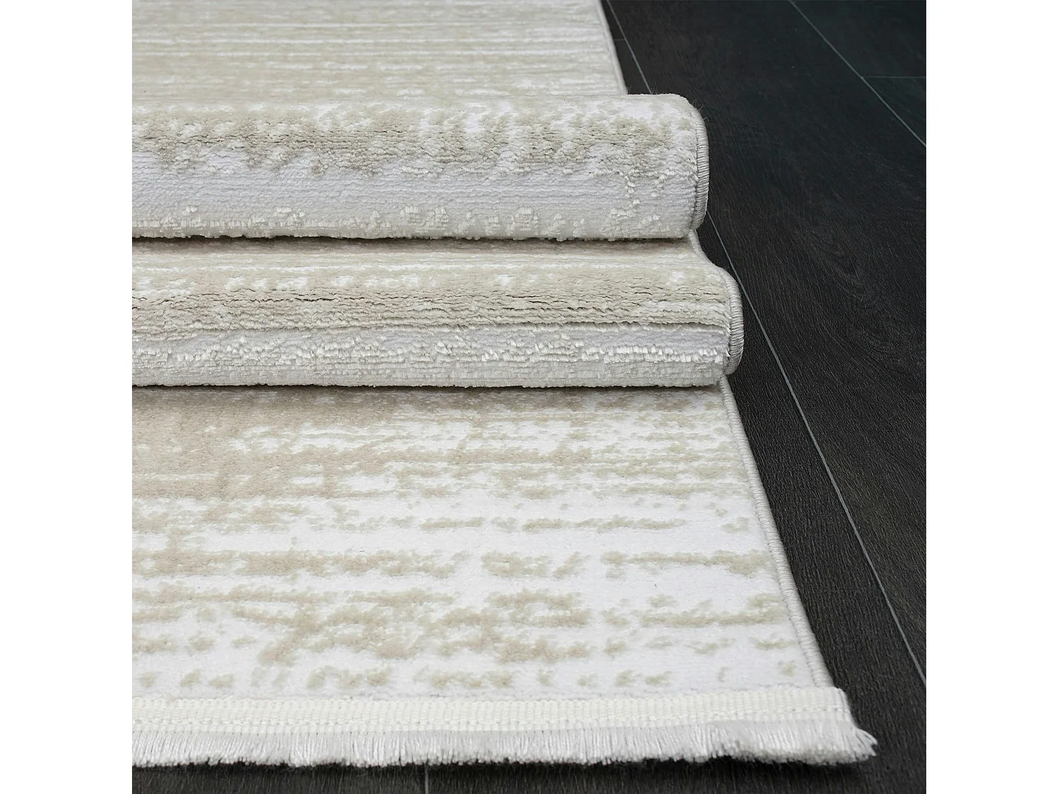 Tapis de salon beige – effet texturé, 160x230 cm ISTANBUL