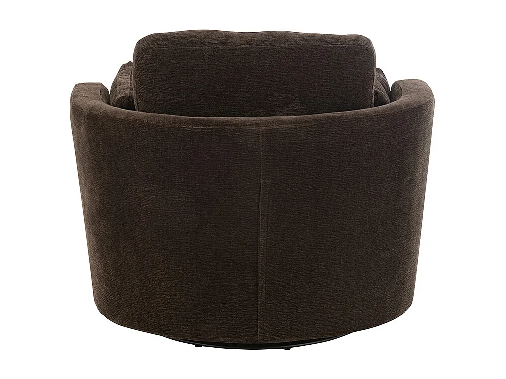 Fauteuil Pivotant "Swiv" 109cm Marron Foncé