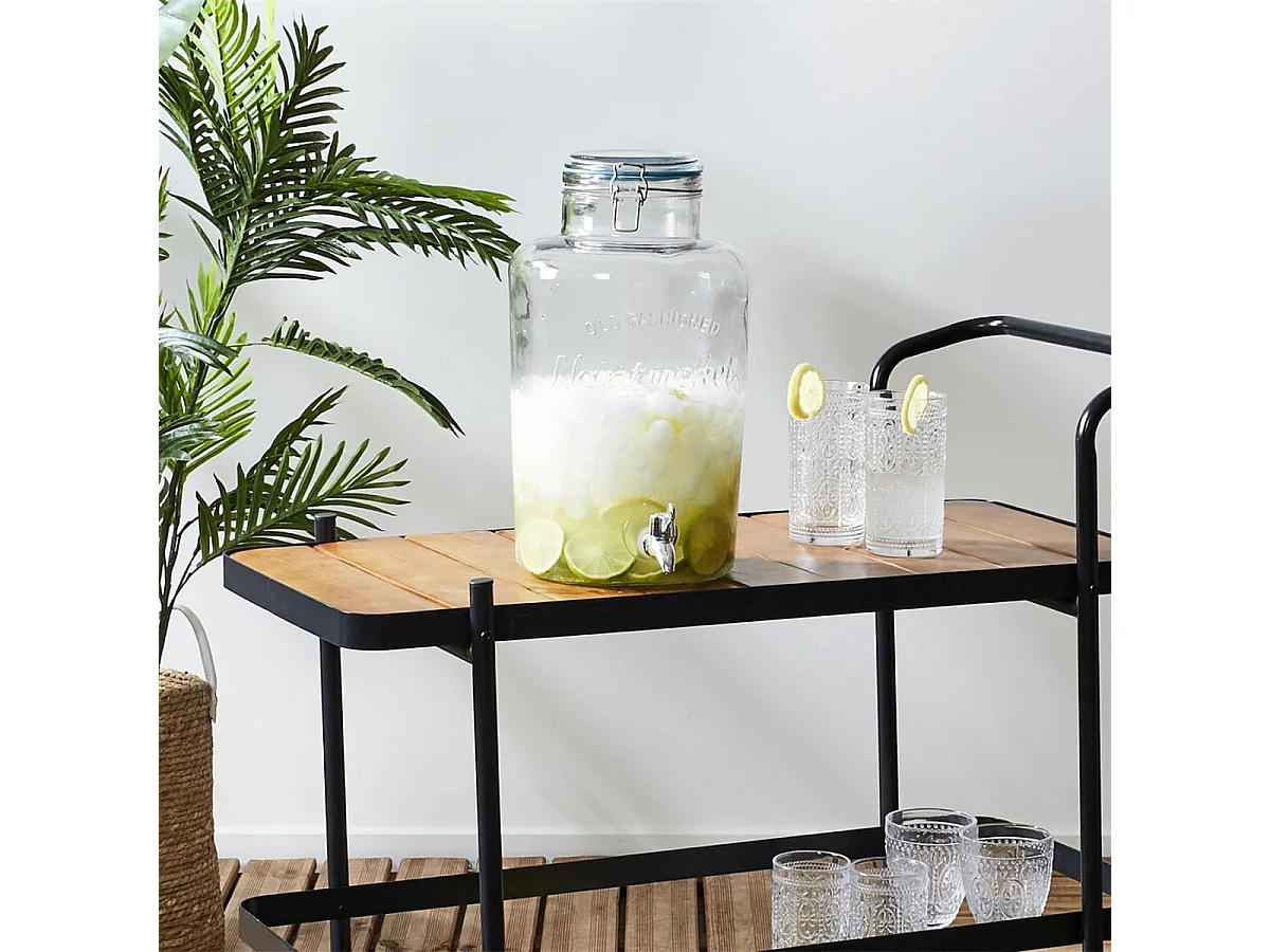 Distributeur à Boisson en Verre 8,7L avec Robinet - DRUNK