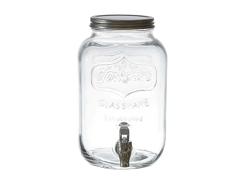 Distributeur à Boisson en Verre 4L avec Robinet - MADAS