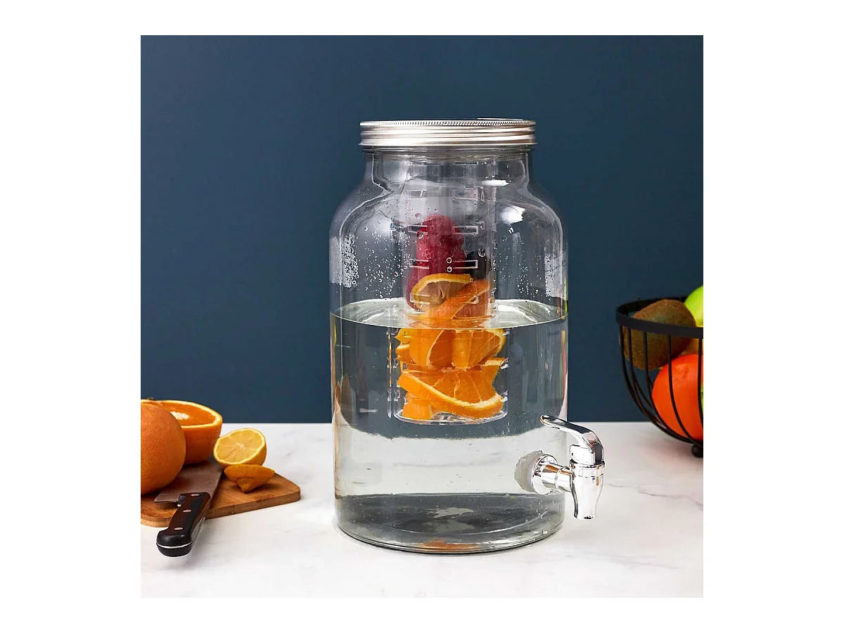 Distributeur à Boisson en Verre 5,5L avec Infuseur et Robinet - SHIN