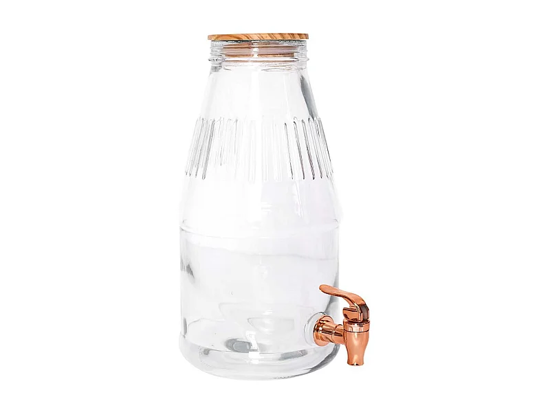 Distributeur Boisson avec Robinet 3,8 L - Fontaine à Eau et Cocktail - Bol à Punch - Fontaine pour Limonades - MIGOV