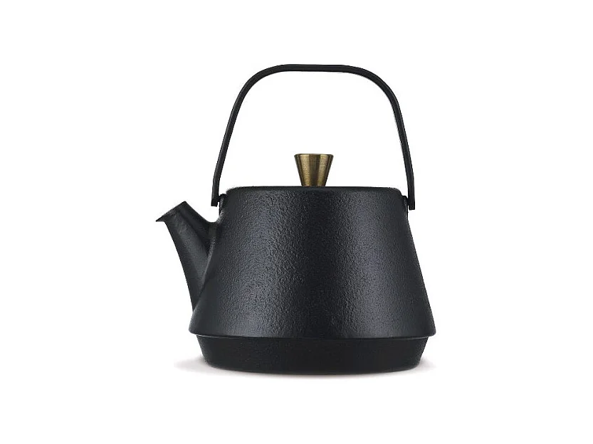 Théière en Fonte Saga 1.2L Induction Beka - Design Japonais Noir avec Tamis à Thé Inclus