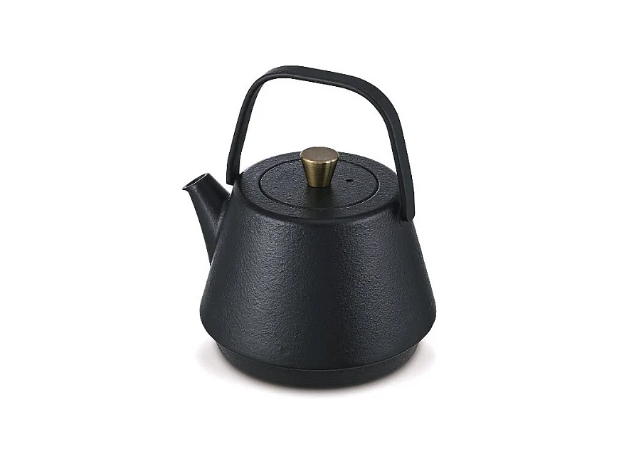 Théière en Fonte Saga 1.2L Induction Beka - Design Japonais Noir avec Tamis à Thé Inclus
