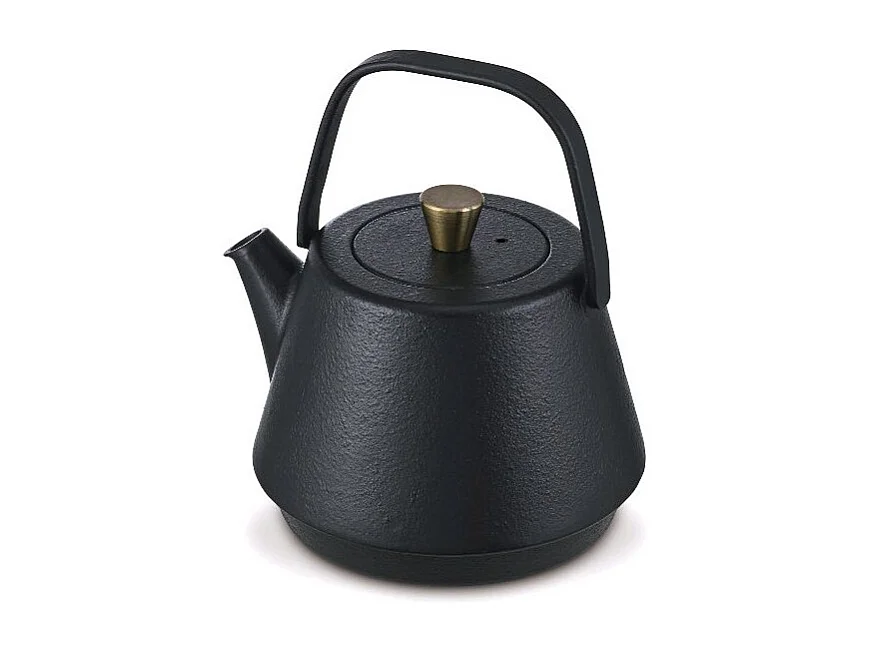 Gusseiserne Teekanne Saga 1,2L Induktion Beka - Schwarzes Japanisches Design mit Teesieb Inklusive