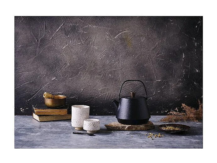 Gusseiserne Teekanne Saga 1,2L Induktion Beka - Schwarzes Japanisches Design mit Teesieb Inklusive