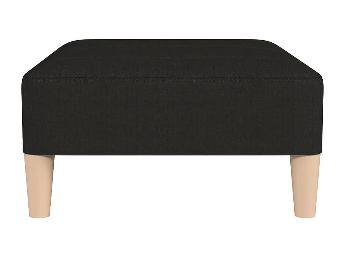 Basile-Olivier  Fußhocker Schwarz 78x56x32 cm Stoff