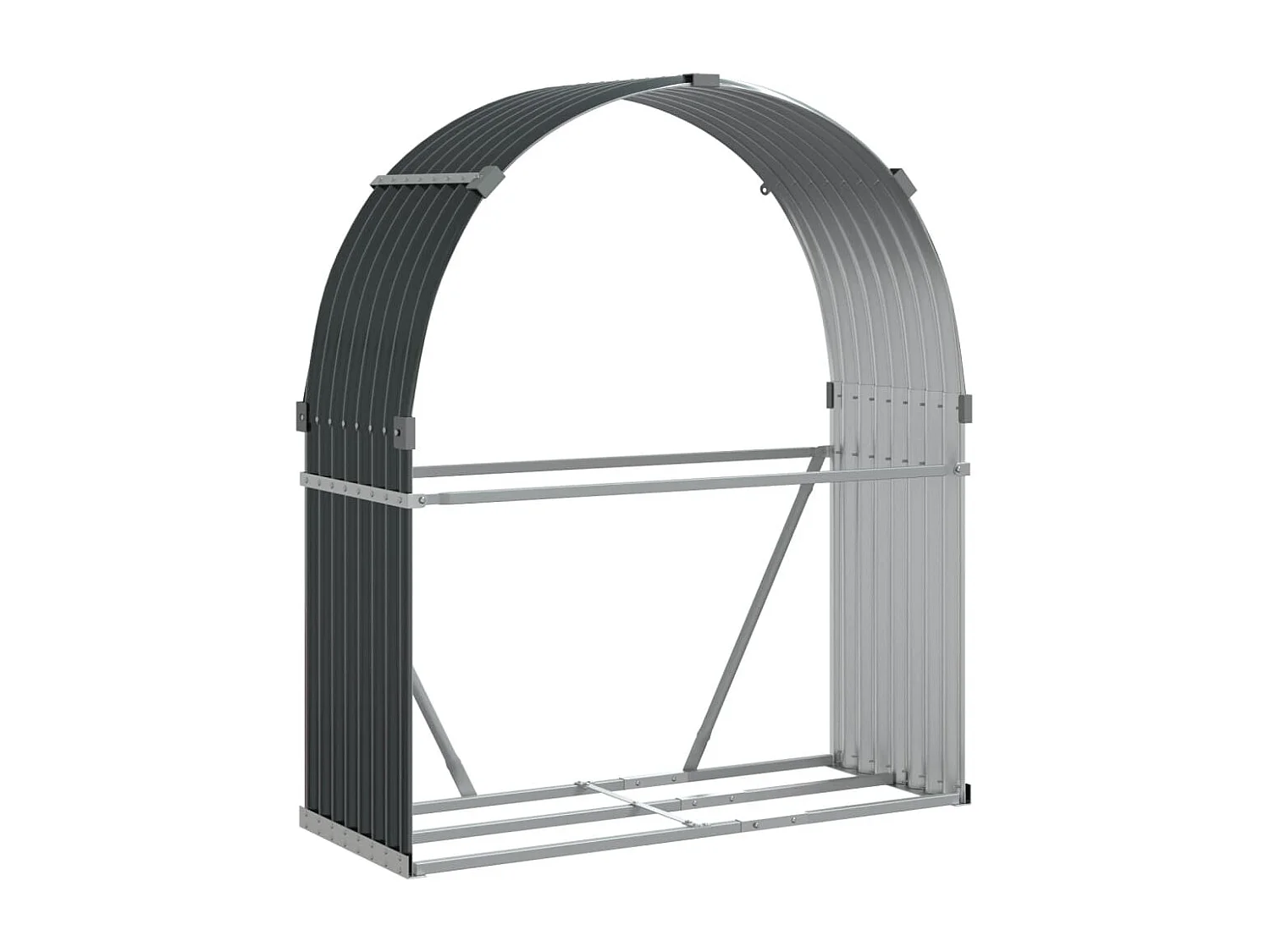 Jilles  Haardhoutopslag 120x45x140 cm gegalvaniseerd staal antraciet