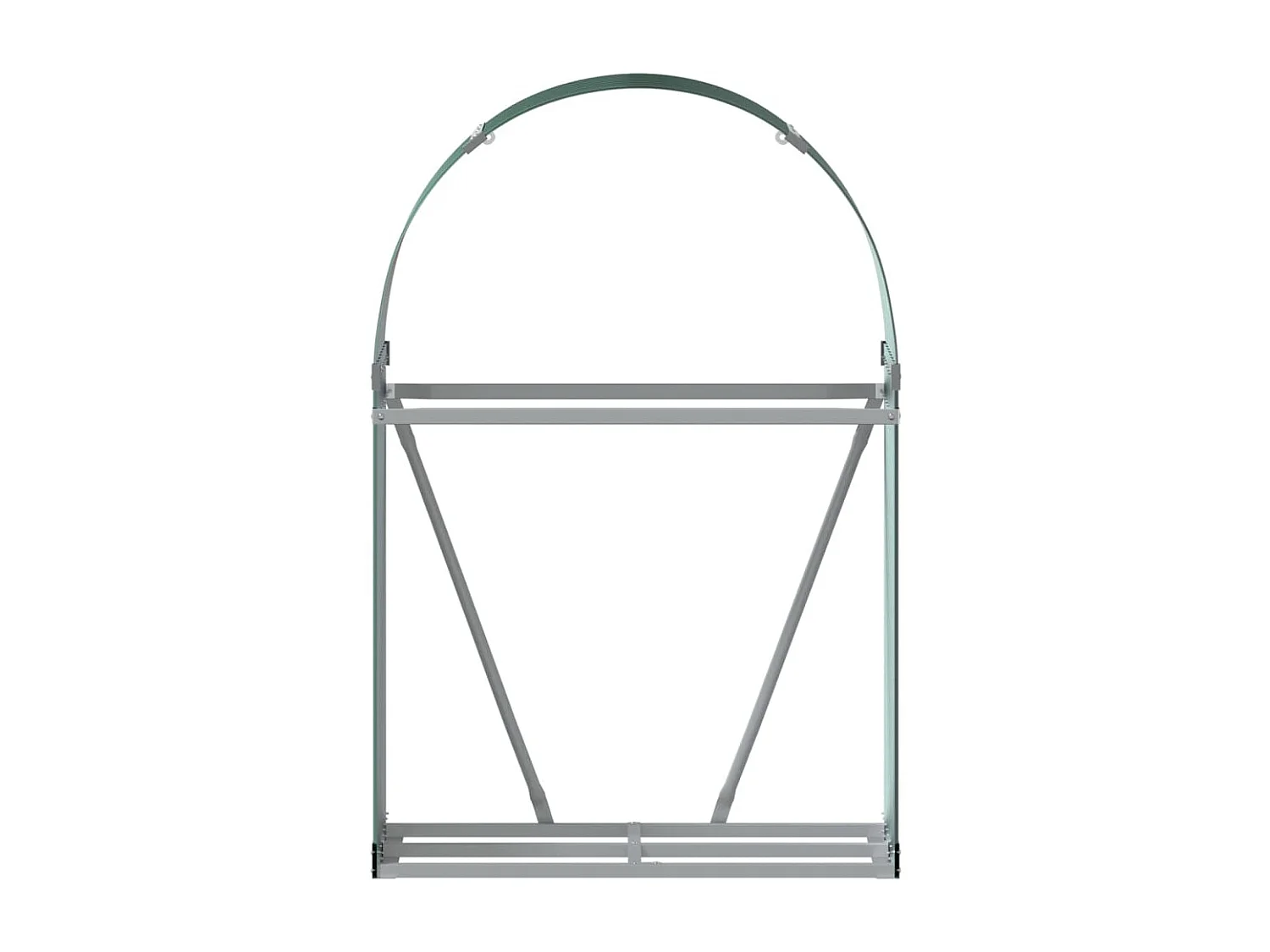 Jilles  Kaminholzunterstand Grün 80x45x120 cm Verzinkter Stahl