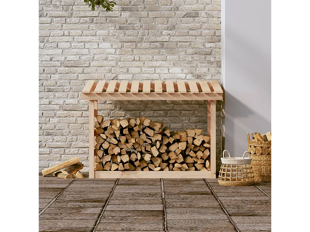 Xarlen  Haardhoutrek 108x64,5x78 cm massief grenenhout