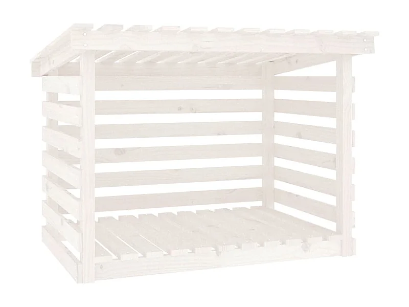 Jaredon  Haardhoutrek 108x73x79 cm massief grenenhout wit