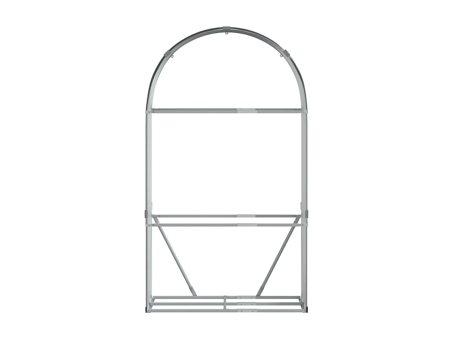 Jilles  Kaminholzunterstand Anthrazit 120x45x210 Verzinkter Stahl
