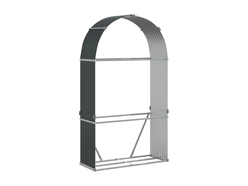 Jilles  Haardhoutopslag 120x45x210 cm gegalvaniseerd staal antraciet