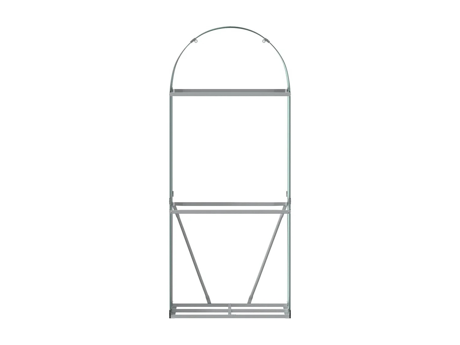 Jilles  Haardhoutopslag 80x45x190 cm gegalvaniseerd staal groen