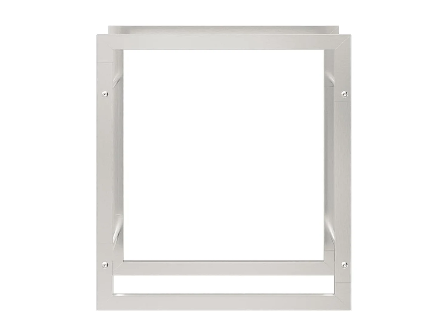 Nichelino  Portant de bois de chauffage 80x28x86 cm acier inoxydable