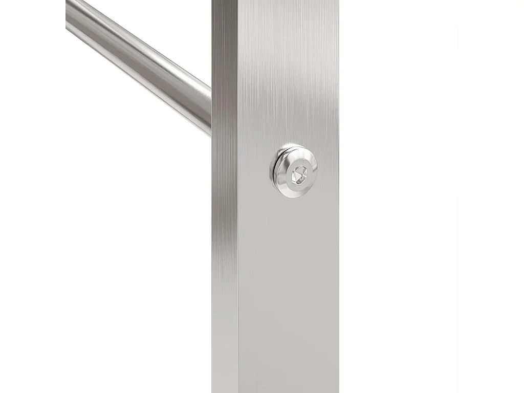 Nichelino  Portalegna 80x28x86 cm in Acciaio Inossidabile