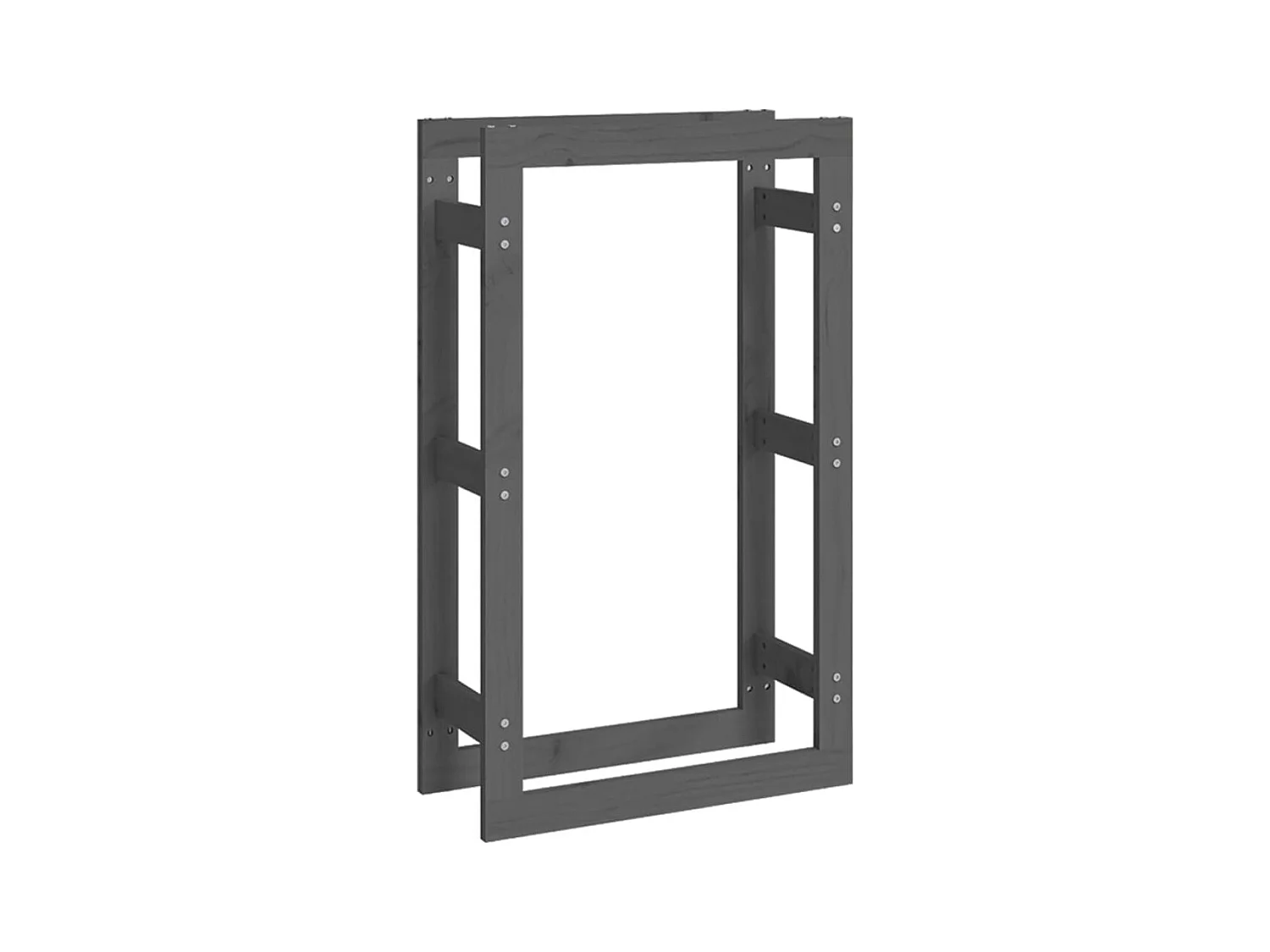 Riemst  Support pour bois de chauffage Gris 60x25x100 cm Bois de pin
