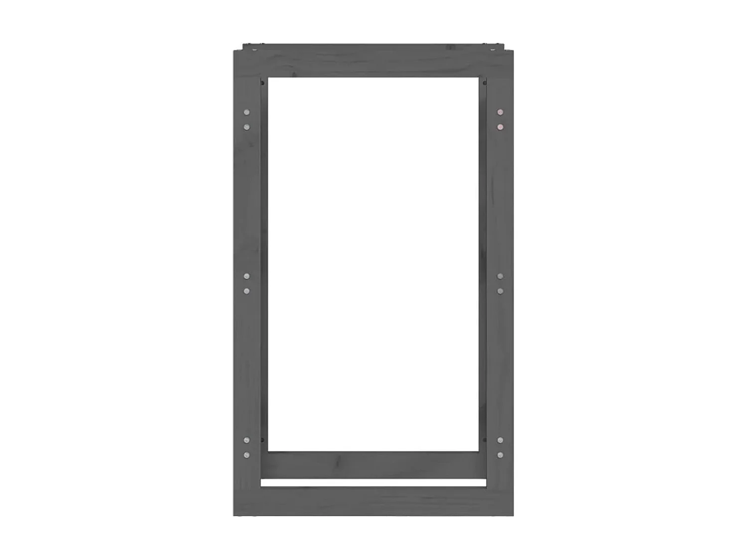 Riemst  Support pour bois de chauffage Gris 60x25x100 cm Bois de pin