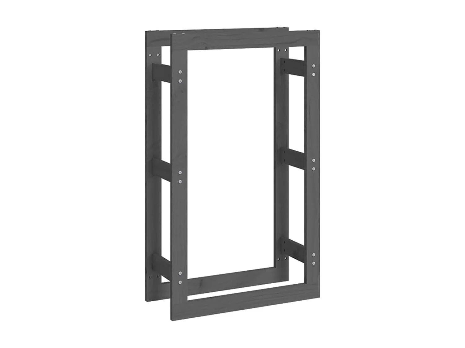 Riemst  Portalegna Grigio 60x25x100 cm in Legno Massello di Pino