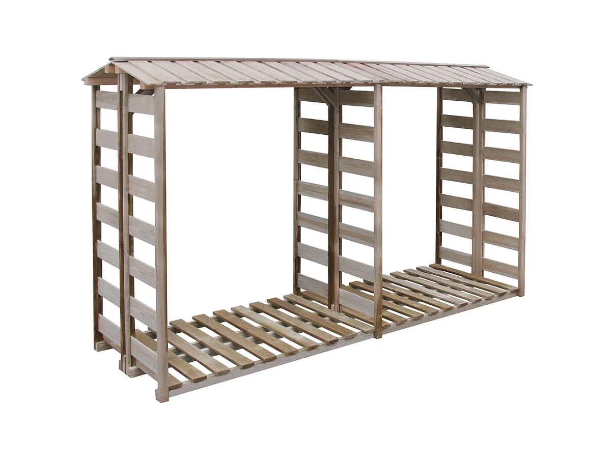 Novi  Abri de stockage du bois de chauffage 300x90x176cm Pin imprégné