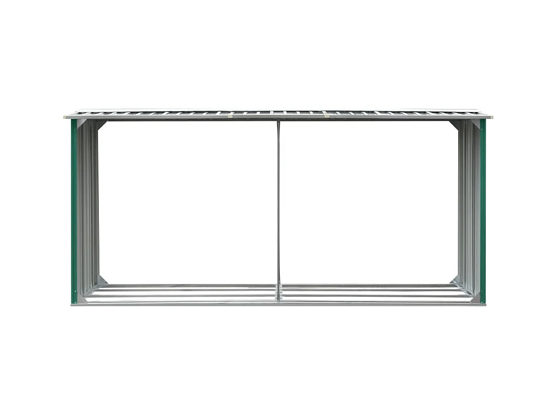 Grydel  Brennholzlager Verzinkter Stahl 330 x 92 x 153 cm Grün