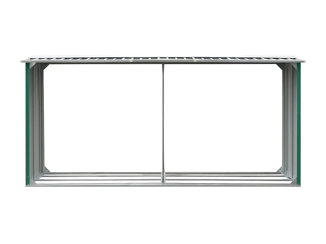 Grydel  Brennholzlager Verzinkter Stahl 330 x 92 x 153 cm Grün