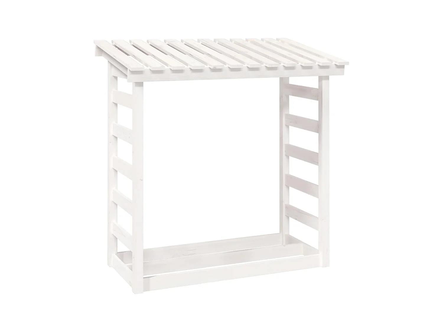 Xarlen  Support pour bois de chauffage Blanc 108x64,5x110cm Bois de pin