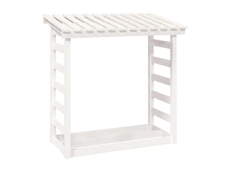 Xarlen  Haardhoutrek 108x64,5x110 cm massief grenenhout wit