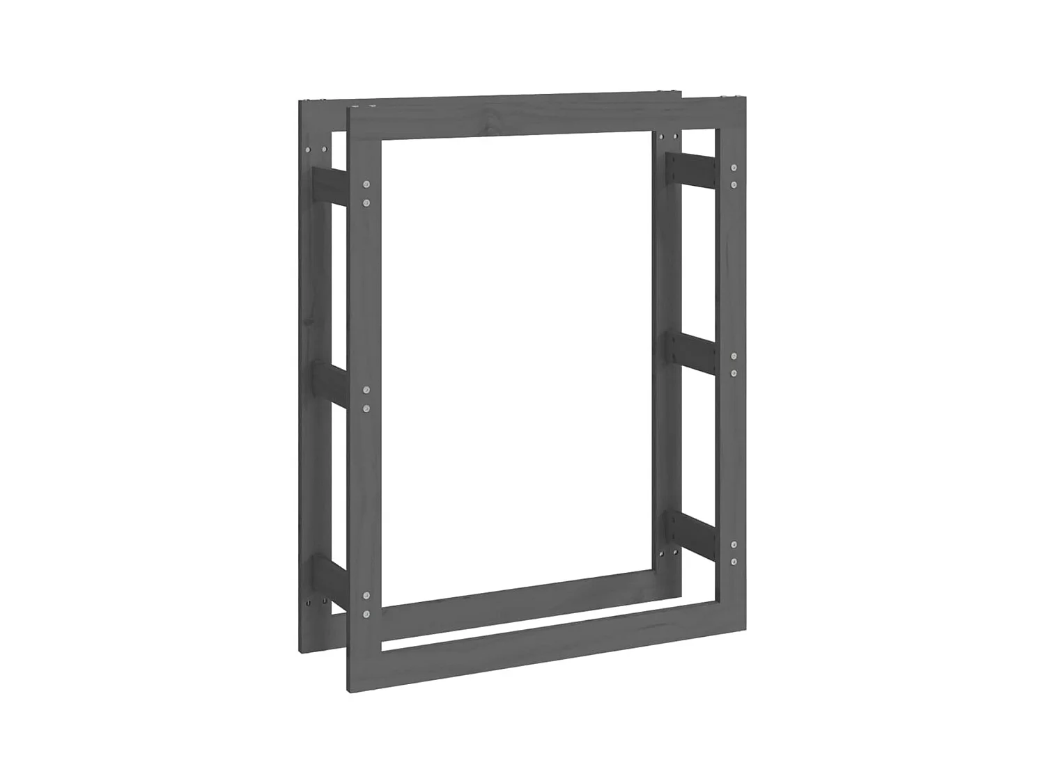 Riemst  Support pour bois de chauffage Gris 80x25x100 cm Bois de pin