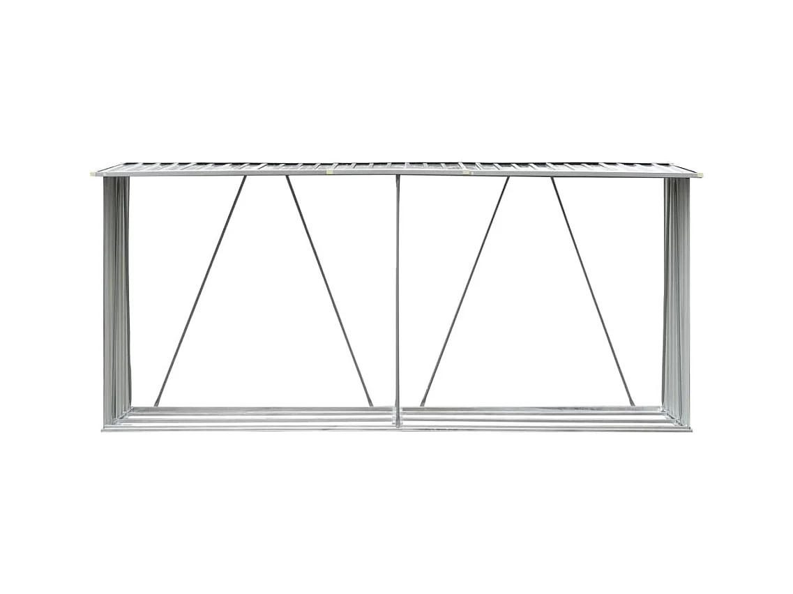 Aulnay-sous-Bois  Brennholzlager Verzinkter Stahl 330x84x152 cm Grün