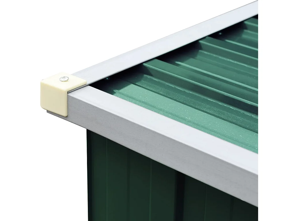 Aulnay-sous-Bois  Abri de stockage de bois Acier galvanisé 330x84x152 cm Vert