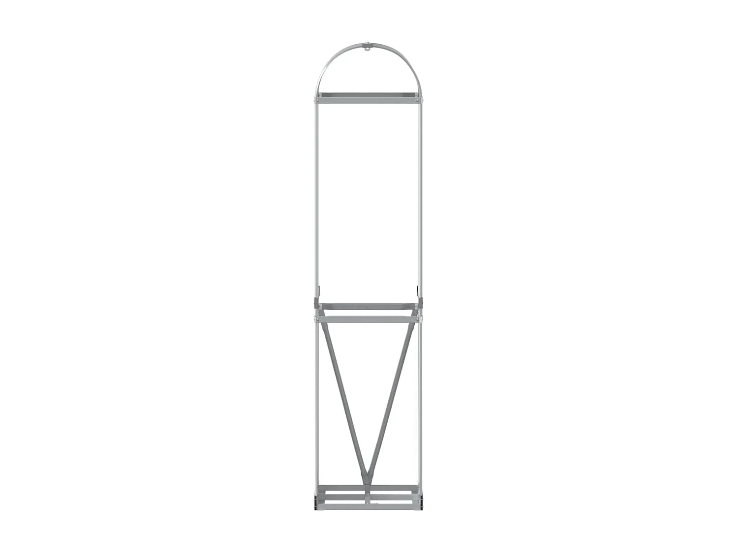 Jilles  Porte-bûches gris clair 40x45x170 cm acier galvanisé