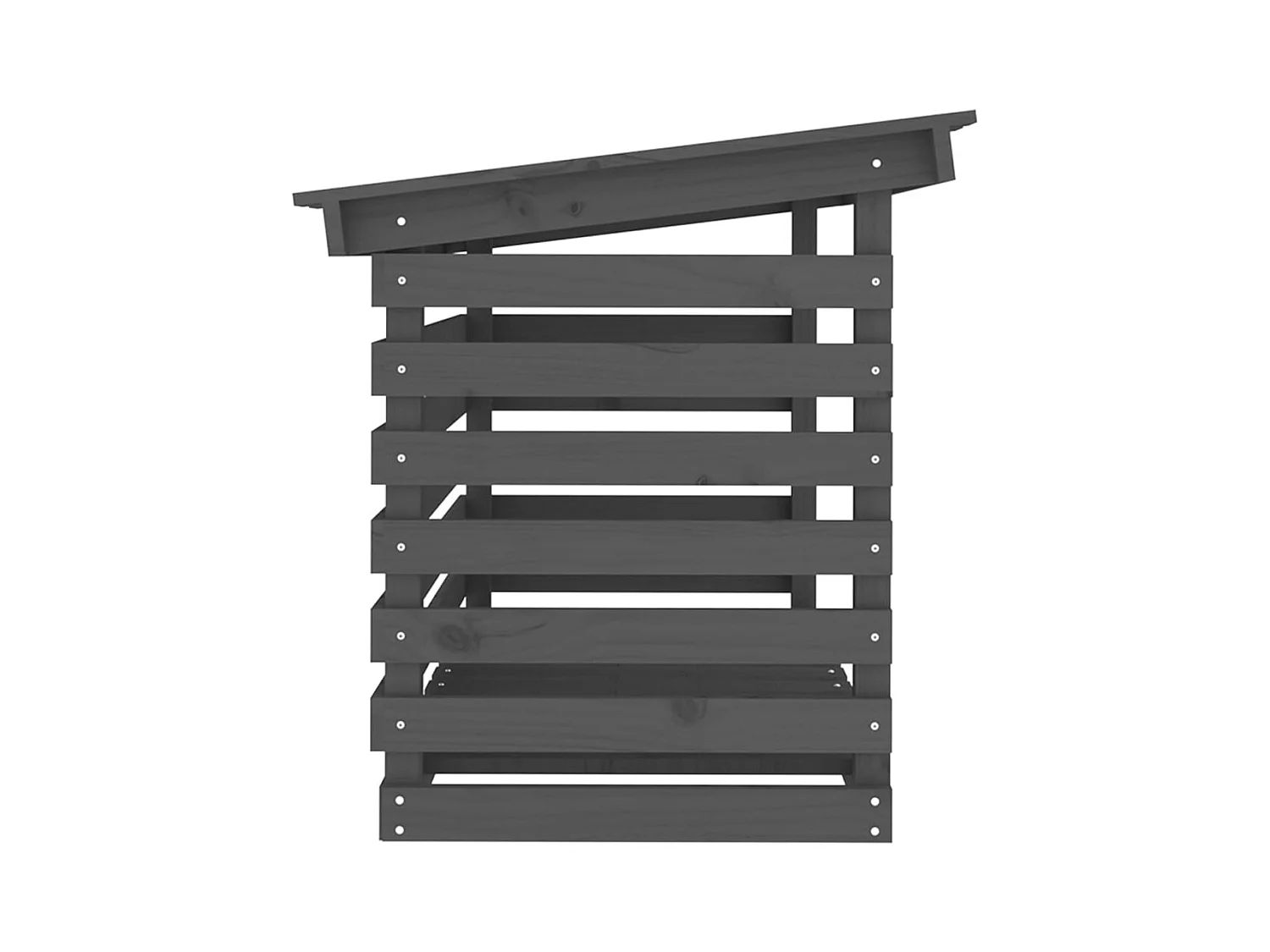 Jaredon  Support pour bois de chauffage Gris 108x73x79 cm Bois de pin