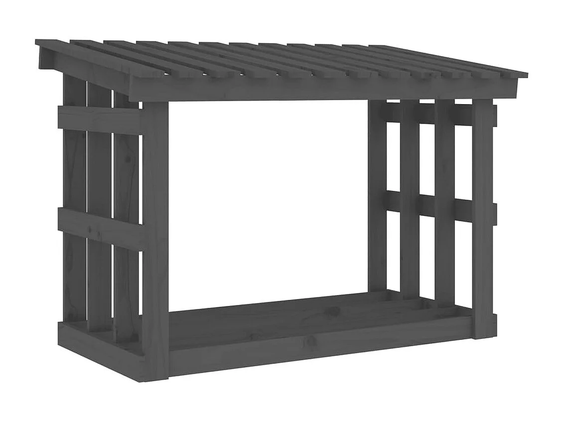 Giarre  Portalegna Grigia 108x64,5x77 cm in Legno Massello di Pino