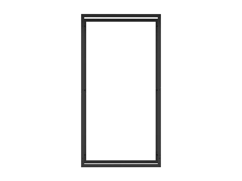 Nichelino  Haardhoutrek Matzwart 80x28x154 cm Staal