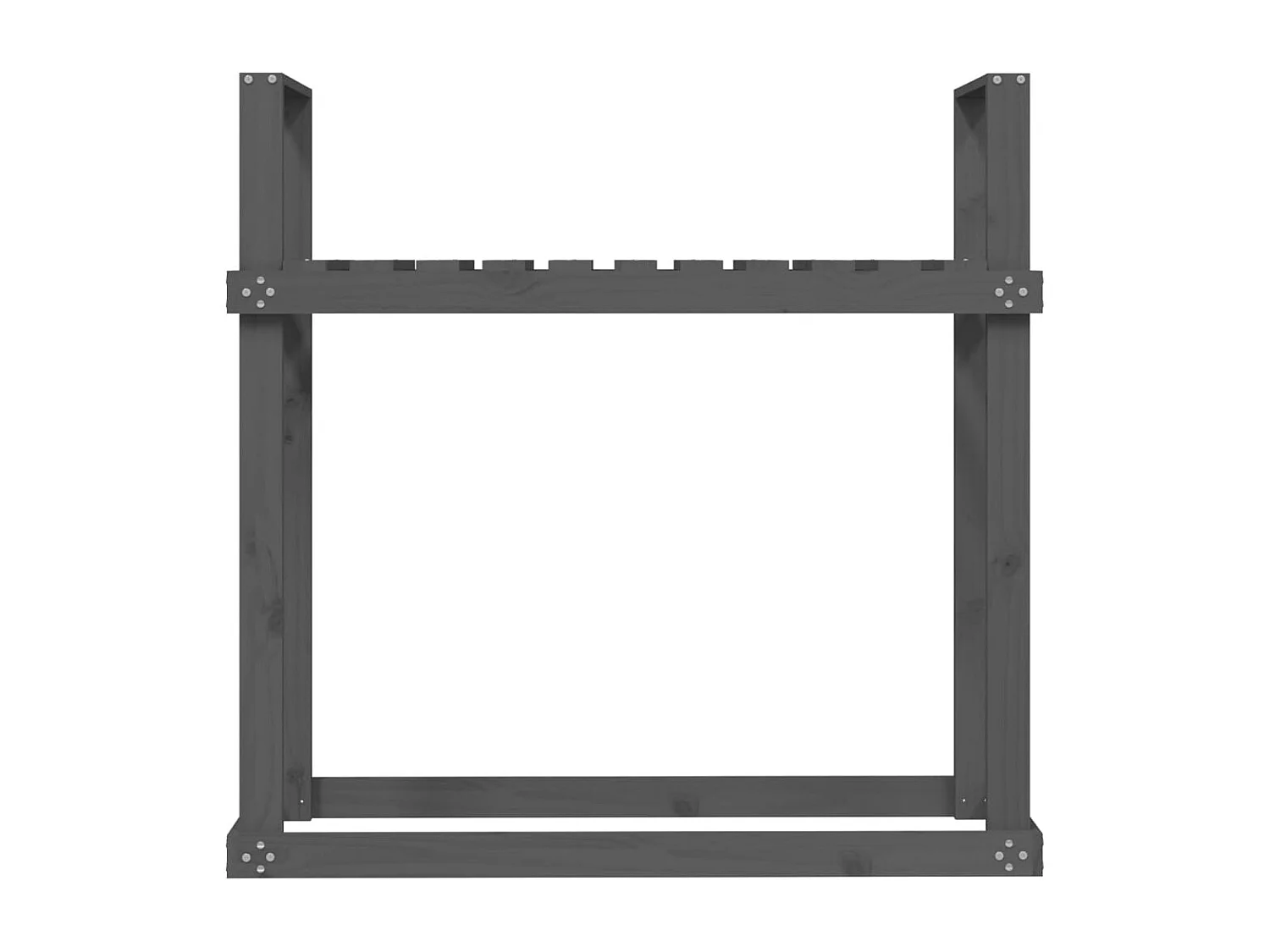 Linköping  Support pour bois de chauffage Gris 110x35x108,5 cm Bois de pin