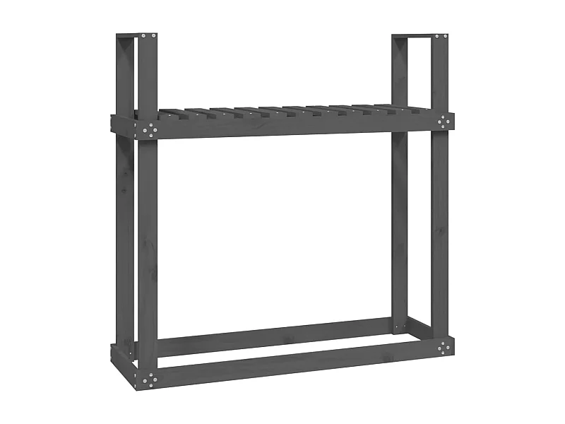 Linköping  Haardhoutrek 110x35x108,5 cm massief grenenhout grijs