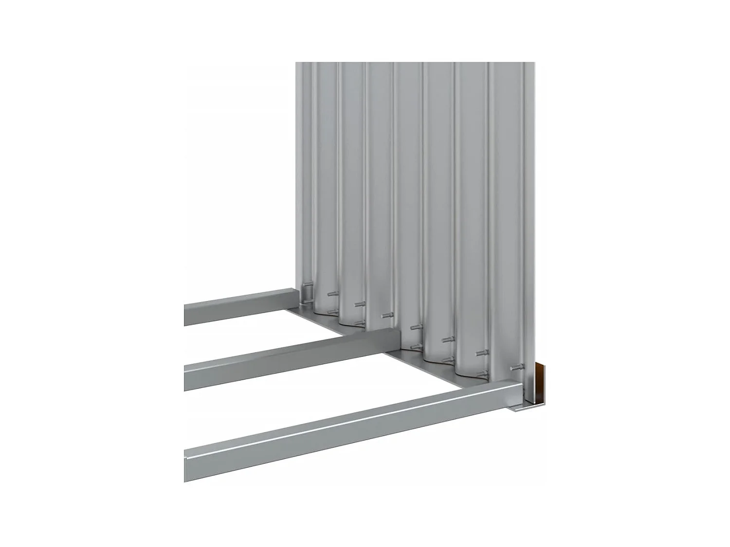 Jilles  Kaminholzunterstand Holzoptik 120x45x100 cm Verzinkter Stahl